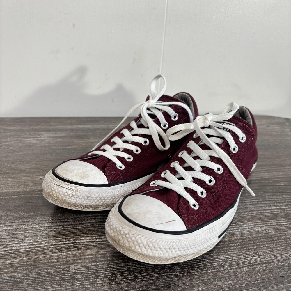 Converse Shoes Womens Size 11 Red All Star Canvas Sneaker Low Top Lace Up Casual